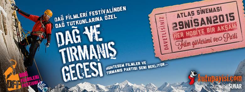 Dağ Filmleri Festivali dağ ve tırmanış gecesi