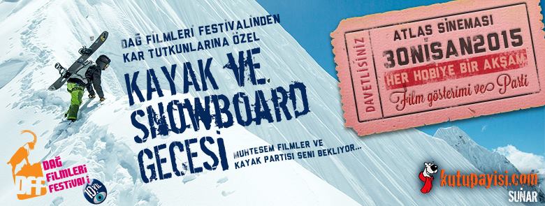 Dağ Filmleri Festivali kayak ve snowboard gecesi